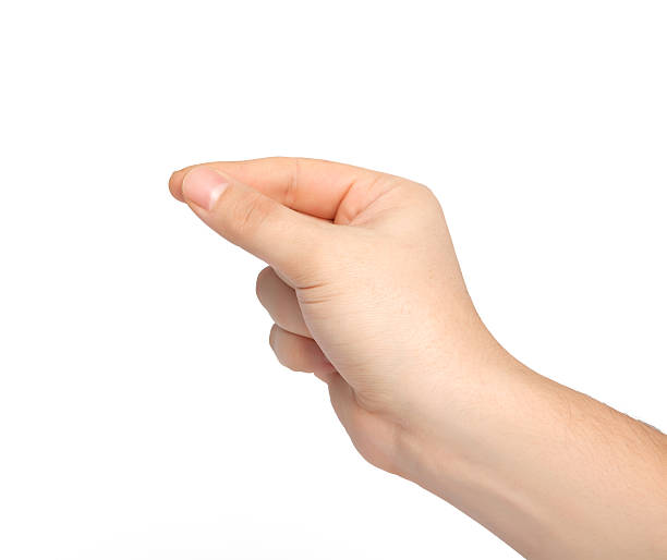 istock isolated male hand holding an object 166111733
