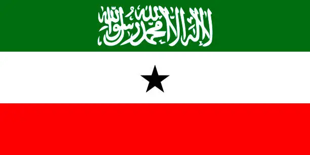 Vector illustration of Flag of Somaliland