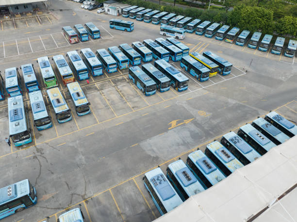 istock Zero-emission urban transport, electric buses 1661134360