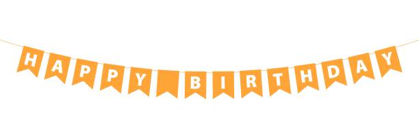 istock Happy birthday lettering text banner. Birthday lettering word element design. Vector illustration 1661142158