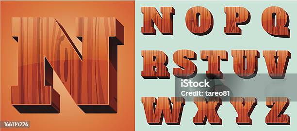 Woodtype Alphabet Stock Illustration - Download Image Now - Letter O, Typescript, Wild West