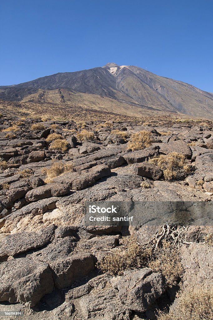 Pahoehoe lava w Góra Teide - Zbiór zdjęć royalty-free (Bez ludzi)
