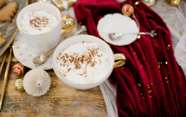istock Hot cocoa drink on Christmas table 1661150090
