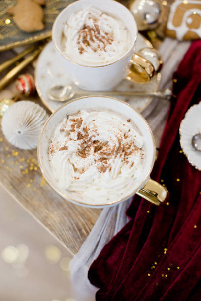 istock Hot cocoa drink on Christmas table 1661150091