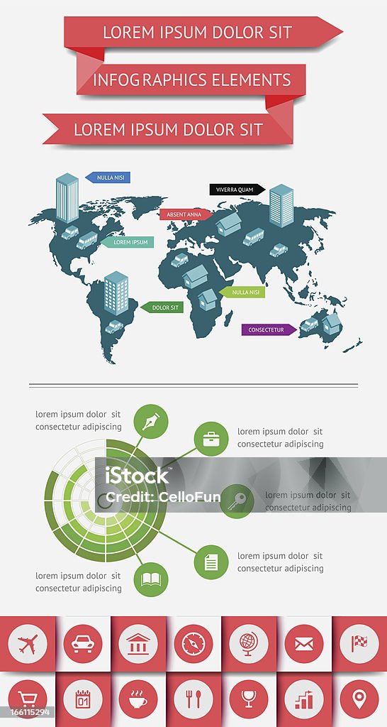 、インフォグラフィックウェブエレメントます。Eps 10 ベクトルイラスト。 - GUIのロイヤリティフリーベクトルアート