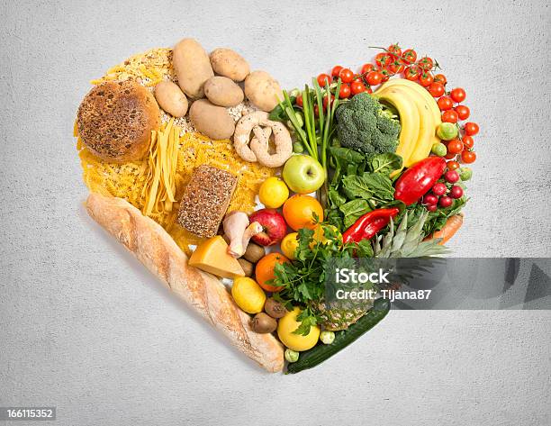 Food For Heart Stock Photo - Download Image Now - Balance, Bread, Care