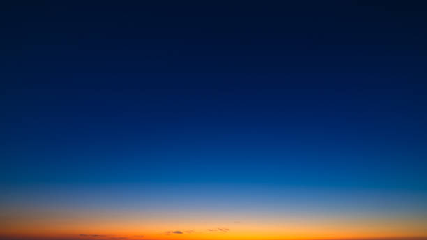 istock Color gradient on the sky. Sky with clouds during sunset. Clouds and blue sky. Photo for design and background. 1661157192
