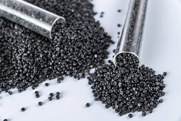 istock White plastic grain, plastic polymer granules,hand hold Polymer pellets, Raw materials for making water pipes, Plastics from petrochemicals and compound extrusion, resin from plant polyethylene. 1661171434