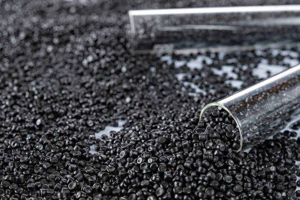 istock White plastic grain, plastic polymer granules,hand hold Polymer pellets, Raw materials for making water pipes, Plastics from petrochemicals and compound extrusion, resin from plant polyethylene. 1661171435