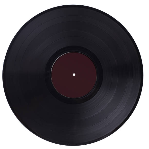 istock Isolated Black Vinyl Record with Blank White Label 1661177405