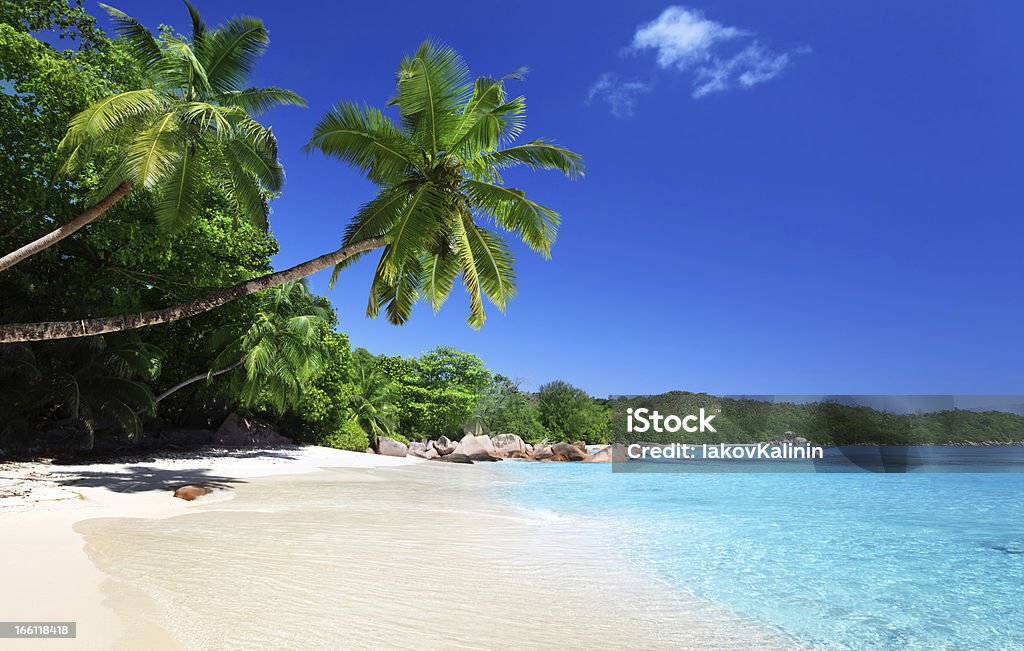 Anse Lazio beach at Praslin island, Seychelles Bay of Water Stock Photo