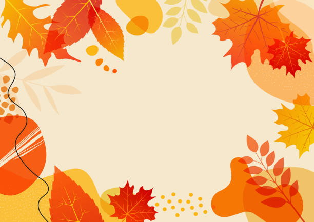 bildbanksillustrationer, clip art samt tecknat material och ikoner med autumn leaves background - falla