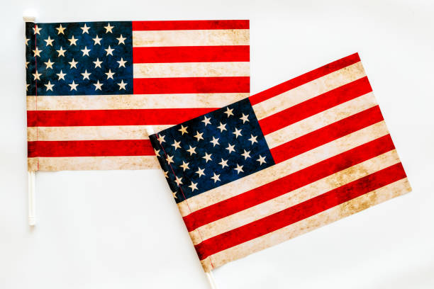 istock Happy Fourth July Independence day with USA flags 1661194095