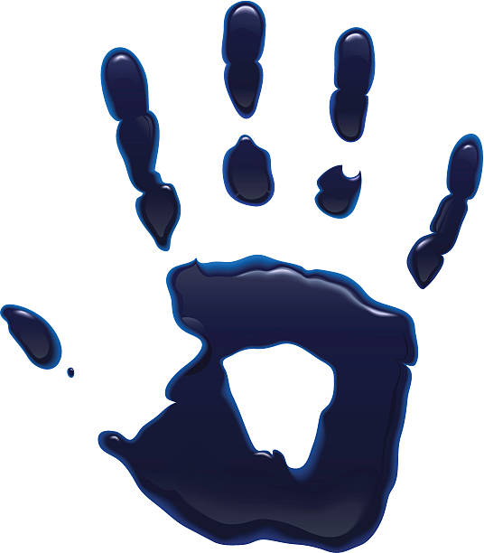 120+ Blue Handprint Pictures Stock Illustrations, Royalty-Free Vector ...