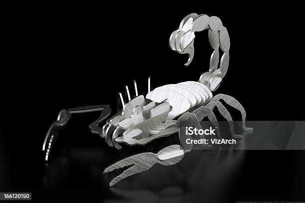 Foglio Metallico Scorpione Realizzata Con Taglio Laser - Fotografie stock e altre immagini di Acciaio