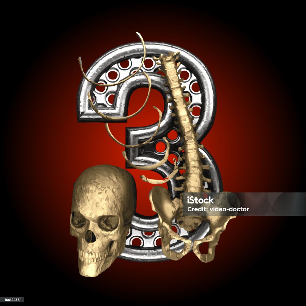 Figura de vetor de Metal com esqueleto 3 - Vetor de Alumínio royalty-free