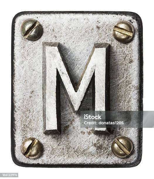 Metall Buchstaben Stockfoto und mehr Bilder von Alphabet - Alphabet, Alt, Altertümlich