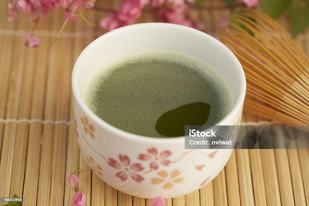 Plano aproximado de Japonês Chá verde. - Royalty-free Alimentação Saudável Foto de stock