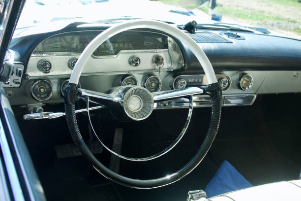 istock Interior details of a vintage car dashboard 1661240045