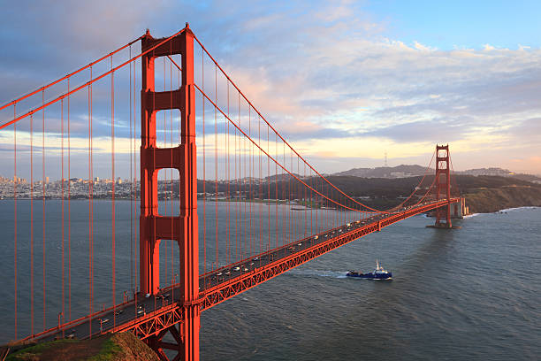 istock Golden Gate Bridge and San Francisco Bay 166125642