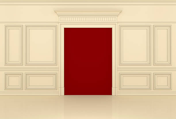 istock Beautiful portal with moldings 166127117