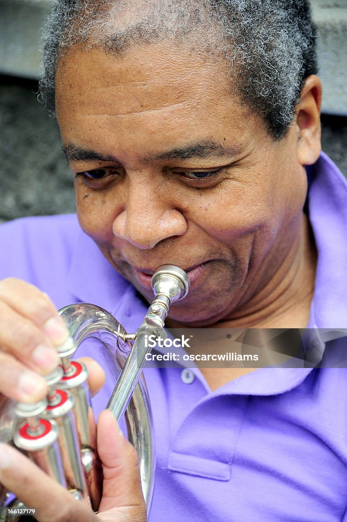 Jazz-Musiker. - Lizenzfrei Afrikanischer Abstammung Stock-Foto