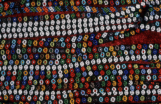 South Africa, KwaZulu-Natal Province, Durban, traditional Zulu beadwork.