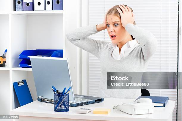Shocked Businesswoman Stock Photo - Download Image Now - Frustration, Adult, Adults Only