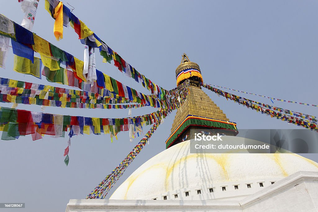 보드나스 스투파 (Bodhnath stupa) (Kathmandu, Nepal - 로열티 프리 0명 스톡 사진
