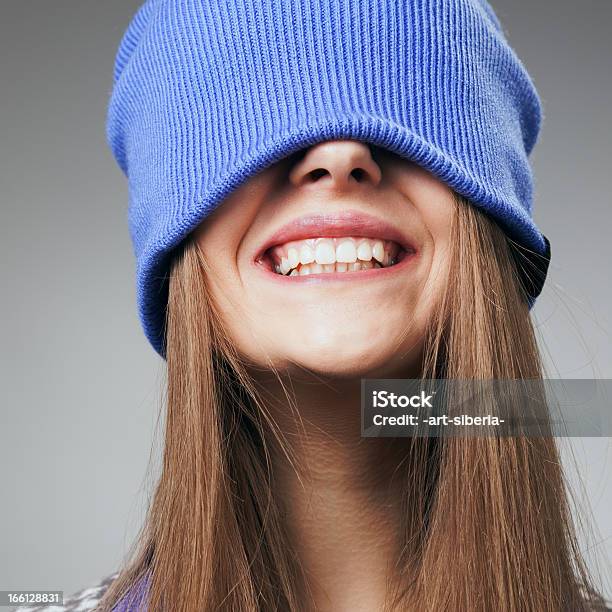 The Cheerful Girl Laughs Stock Photo - Download Image Now - Teenager, Laughing, Smiling