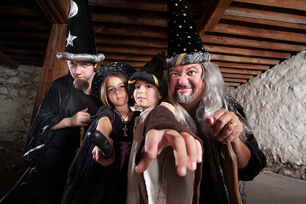 istock Mythical Family of Wizards 166131337