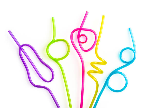 istock Multi-colored semi-transparent in many shapes straw. 1661348319