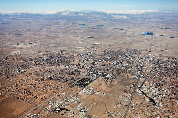 Lancaster California Aerial stock photo