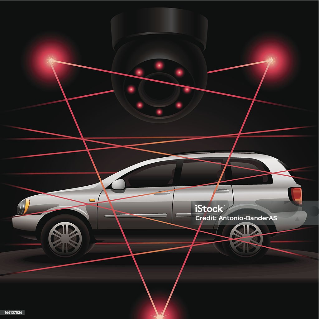 Security Car Vector File Car Security Stock Illustration - Download Image Now - Laser, Security ...