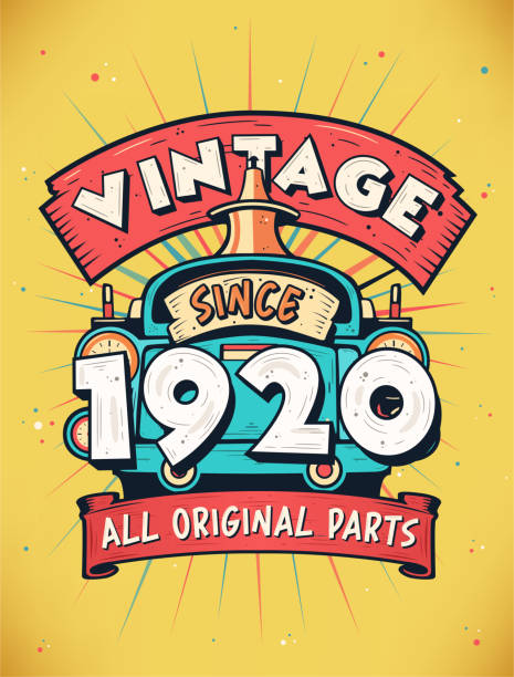 Vintage Since 1920, Born in 1920 Vintage Birthday Celebration.