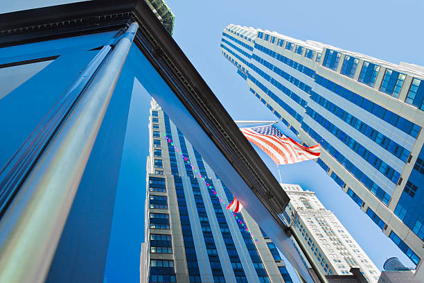 istock American Flag And Skyscrapers 166138326