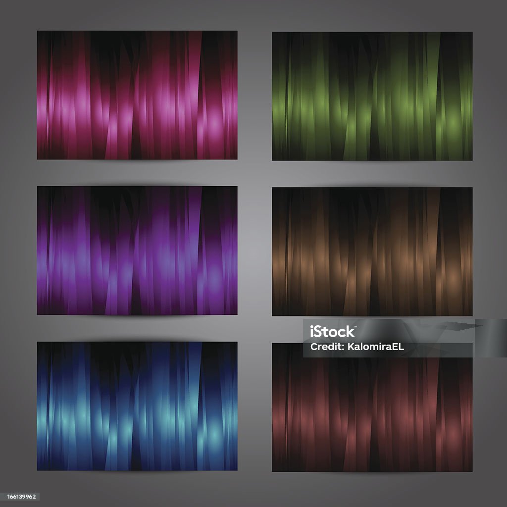 Color Card Vector Colorful Vector Cards Set Stock Illustration - Download Image Now ...