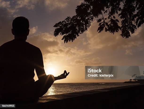 Meditation Stock Photo - Download Image Now - Active Lifestyle, Adult, Back Lit