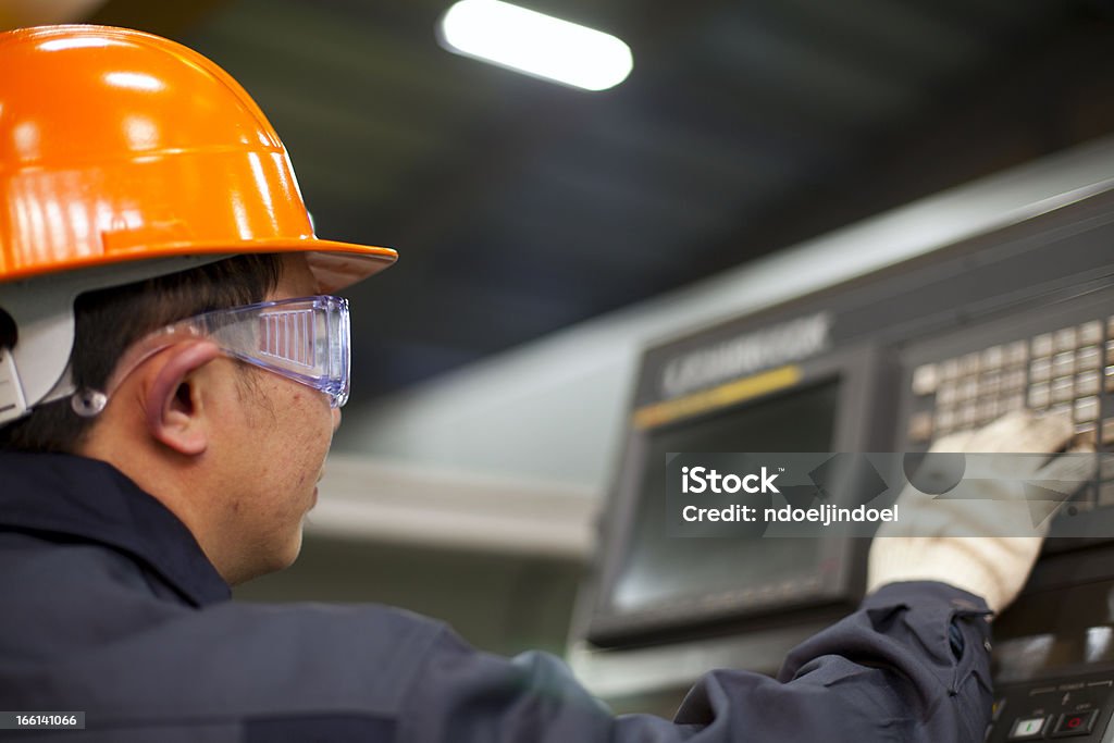 Machine Operation Engineering Engineer Operating Machine Stock Photo - Download Image Now ...