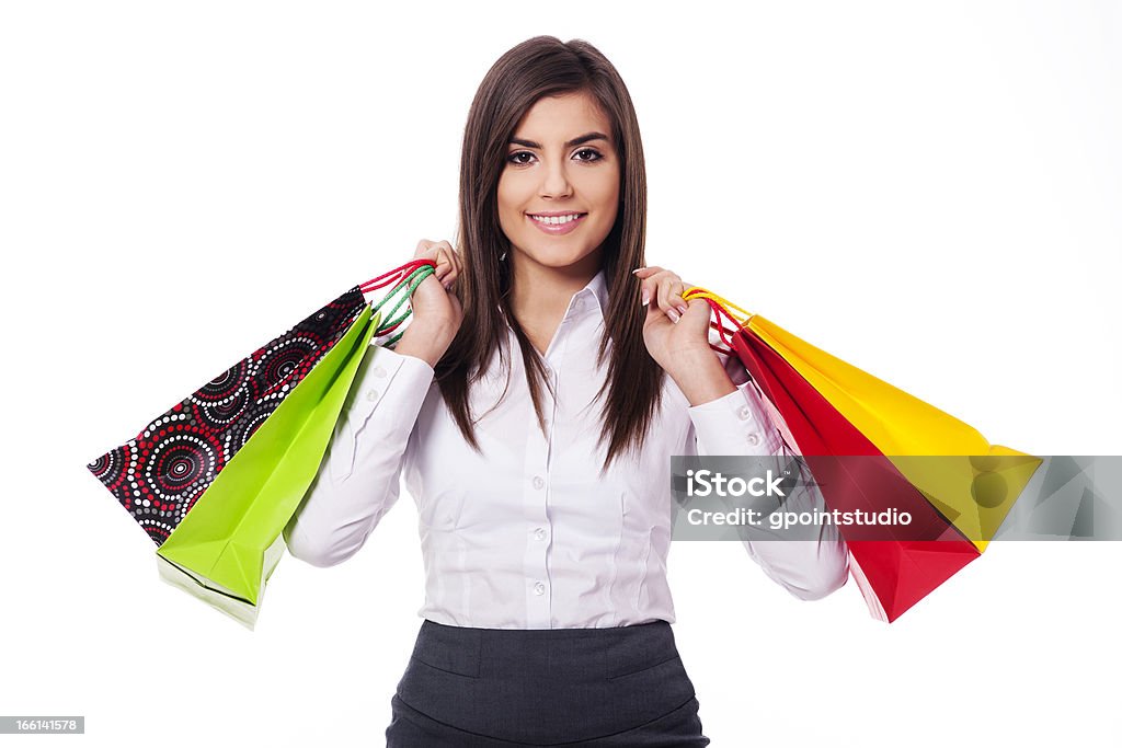 Mulher de Negócios em compras - Royalty-free Adulto Foto de stock
