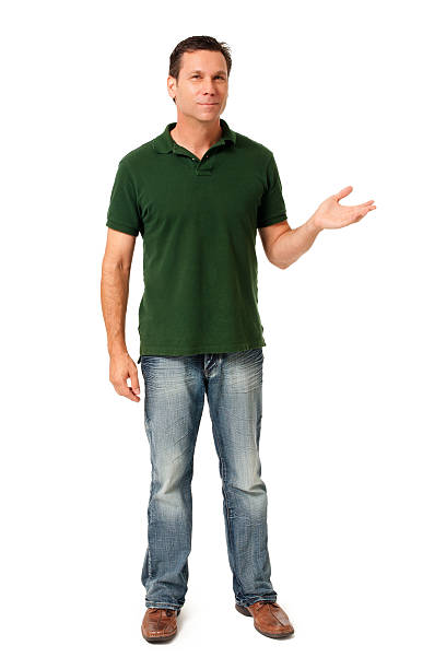 istock Causal Businessman Gesturing Showing Isolated on White Background 166141599