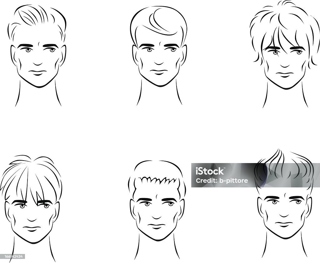 hairstyles - Royalty-free Adolescência arte vetorial