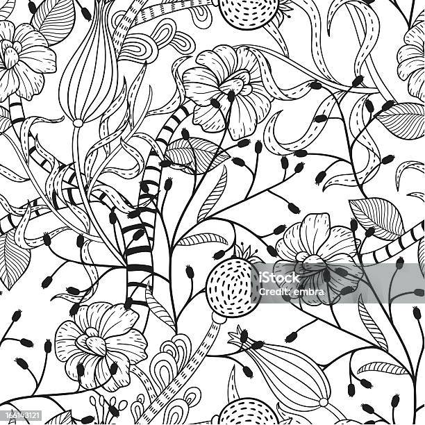 Seamless Floral Pattern Stock Illustration - Download Image Now - Abstract, Backgrounds, Beauty