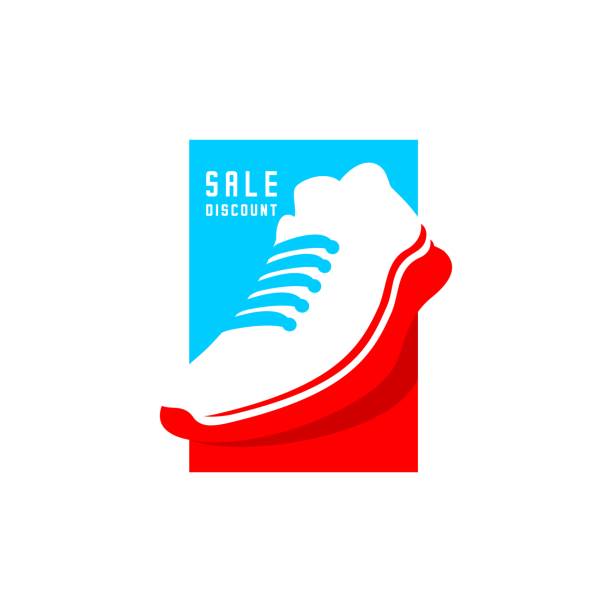 Shoe shoe vector design, logo shoes competitive pricing icon stock illustrations