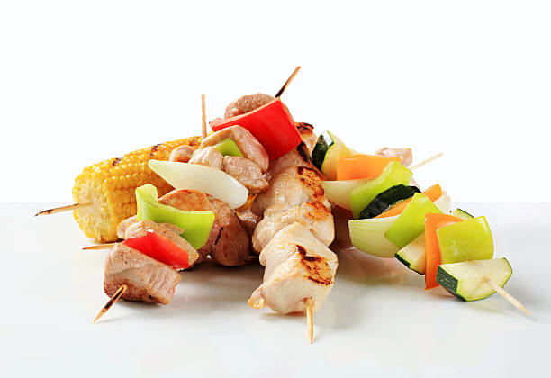 istock Meat and vegetable skewers 166144272