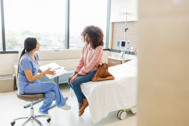 istock Attentive patient listens to test results 1661448799