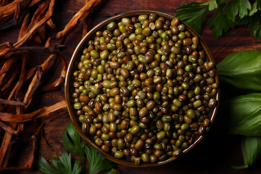 Green lentils or Chana Dal