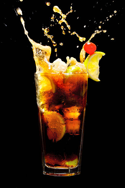 istock Splashing Cuba Libre Cocktail 166148259