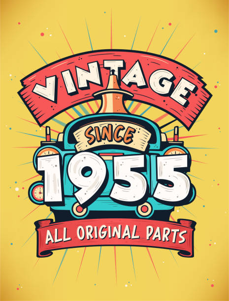 Vintage Since 1955, Born in 1955 Vintage Birthday Celebration.