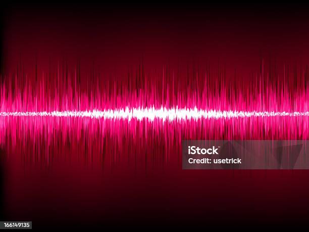 Звуковые Волны На Черном Фоне С Эффектом Маятника Eps 8 — стоковая векторная графика и другие изображения на тему Абстрактный